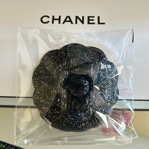 Chanel navy blue camellia